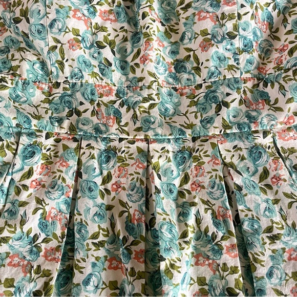 Papaya Sweetheart Pleated Strap Mini Sun Cami Dress 30” Y2K Coquette Fit Flare - Picture 10 of 13